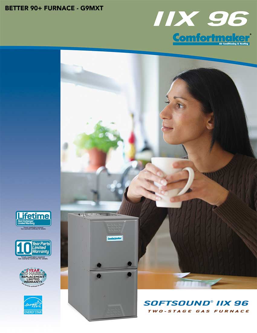 90% G9MXT Comfort Maker Gas Furnace